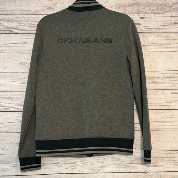 DKNY Jeans Letterman Style Jacket Mens Med - Picture 6 of 7